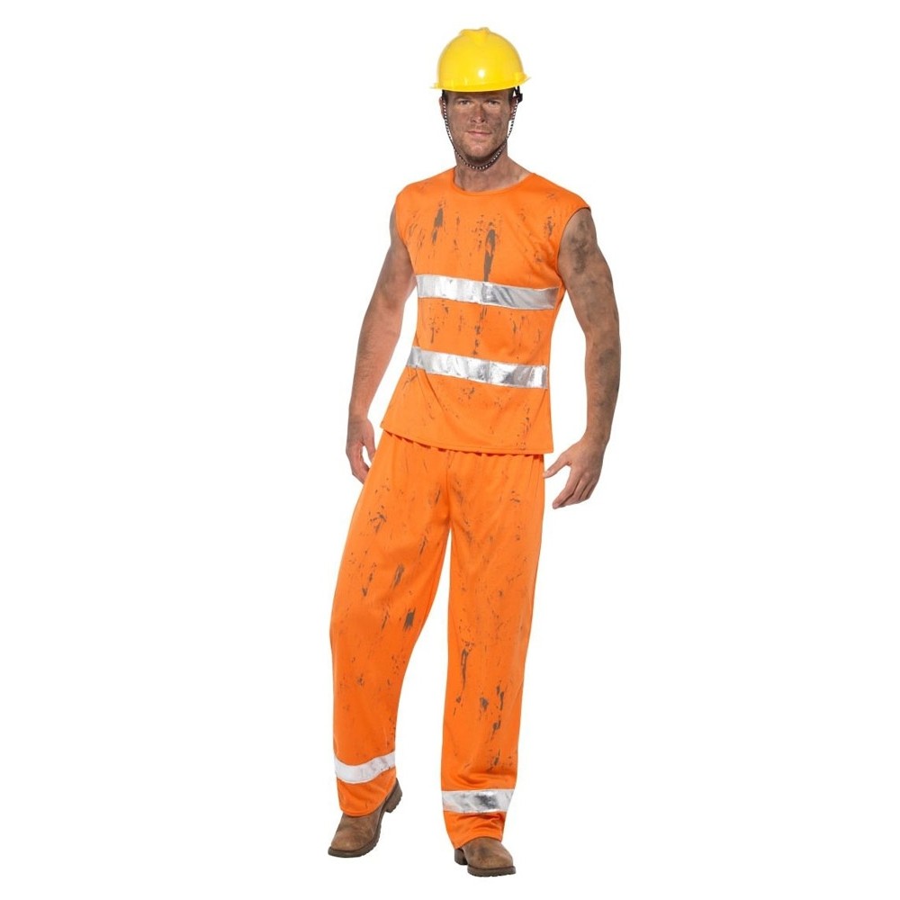Müllmann / Straßenarbeiter Kostüm Größe 116